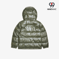 Cappotto con cappuccio in ripstop lucido per bambini