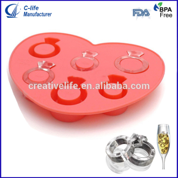 Love Ring Silicone Ice Mold Ice tray Ice Lolly Mold