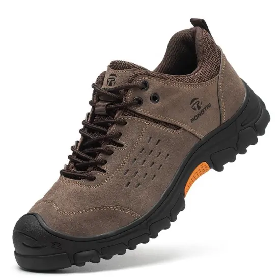 Hot Selling Breathable Work Boots: Men's Industrial Safety Shoes with Steel Toe Protection