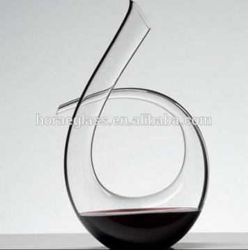 2017 new style lead-free crystal glass decanter handmade wine glass bottle 1300ml transparent