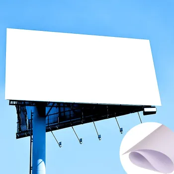 500x500D/380gsm White Plain Frontlit Printing PVC Flex Banner for Outdoor Advertising