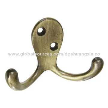 China Custom Stanley Hardware Basic Double Robe Hooks in Oil Rubbed Bronze