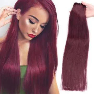100grams Straight Remy Hair Extensions Full Head Double Wefted Highlights Human Hair Bundles Weft Sew in Hair Wefts Extensions