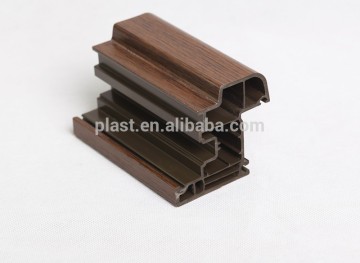70 brown body lamination sash pvc window profile