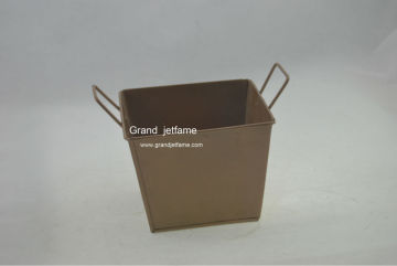 prefab house square brown antique metal candle holder