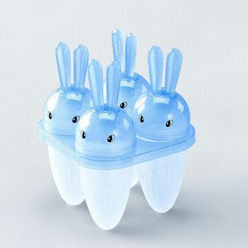 Plastic Ice Lolly Mold, Made of PP, Used for Making Ice Lolly (4-corn Shape)