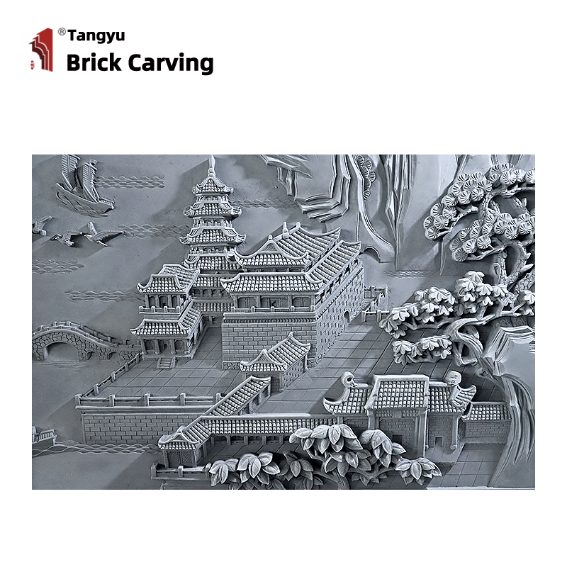 Wall decoration, brick carving, mural painting