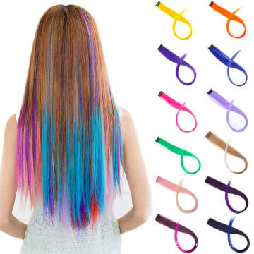 Wholesale Clip Hair Synthetic Fiber Hair Extension In Party Club Concert For Festival Silky Soft And Light Hair Piece