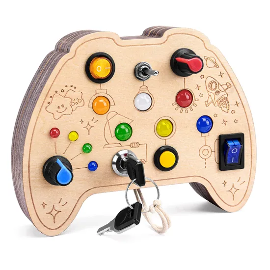 DIY Wooden Busy Board: Handmade Educational Decompression and Sensory Toy for Children