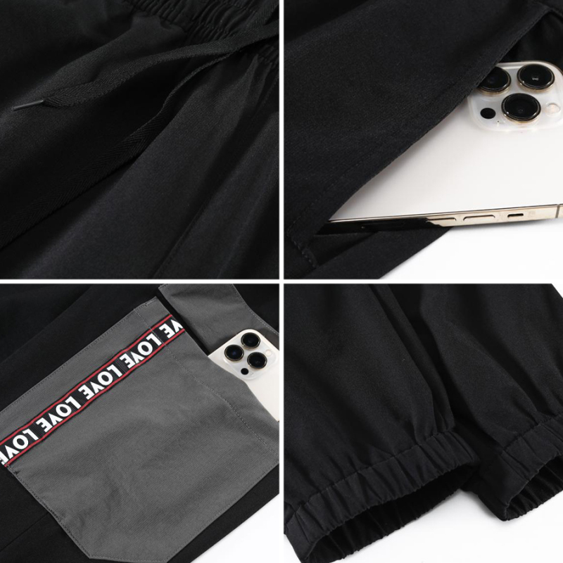 Men Black Regular Fit Solid Joggers