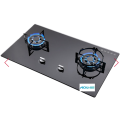 2-Burner Built-in Gas Hob Glass Top