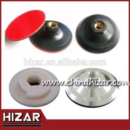 4'' rubber diamond polishing pad backer