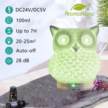 Owl Ceramic Aromatherapy Essential Oil Humidifier