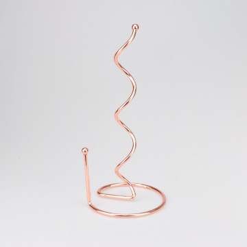 Rose Gold Metal Wire Spril Copper Paper Towel Holder