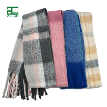 Warm Wool Polyester Pashmina Shawl for Winter Travel