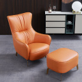 Italian Luxury style leather lounge chair villa furniture