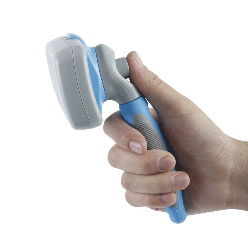 পোষা প্রাণী পরিষ্কারের জন্য নীল-ধূসর চুল অপসারণ চিরুনি