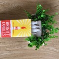 Bright Light Yellow Box White Wax Candles