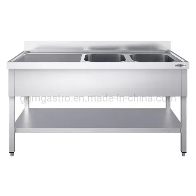 Commercial Stainless Steel Sink Work Table Dishwasher Sink