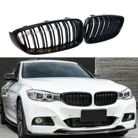 Double Slat Kidney M-Color Front Bumper Grille for BMW 3 Series F34 GT 2012-2017