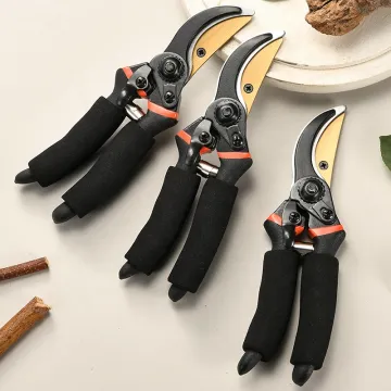 Garden Bypass Pruning Shears Sharp Scissors Branch Cutter with Eva Foam Handle