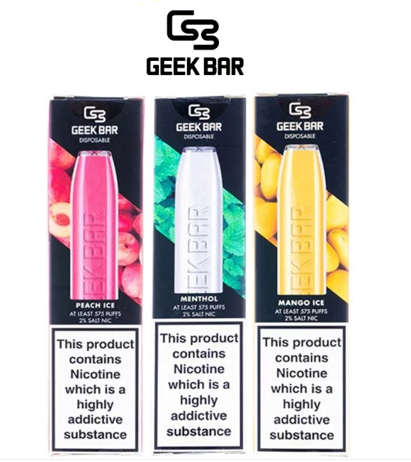 575 Puffs Hot Selling E-Cigarette Geek Bar Wholesale