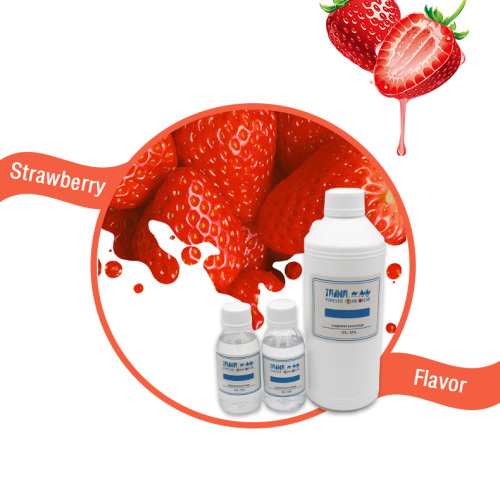 Konsentrasi buah cairan rasa stroberi yang digunakan untuk e-liquid