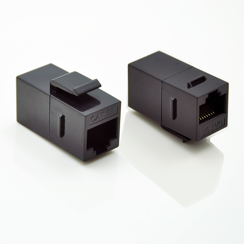 RJ45 Cat.5e inline female adapter coupler - unshielded adapter for blank patch panel