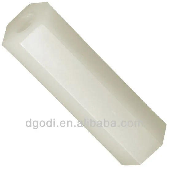 custom made hex shape plastic standoff