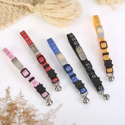 Nylon Cat Collars with Bell Reflective Safety Collars