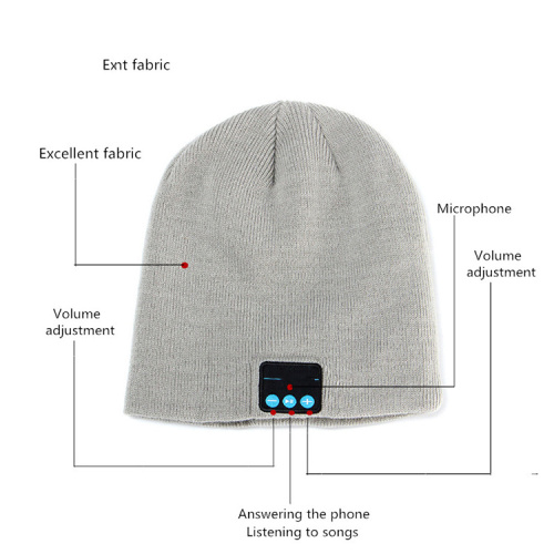 Fesyenal Wireless Music Beanie Hats Headphone Headband