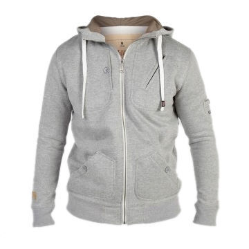 Men's Hoodies/Sweater, Made of 80% Cotton/20% Polyester, with Heavy Weight Zip Through Hooded