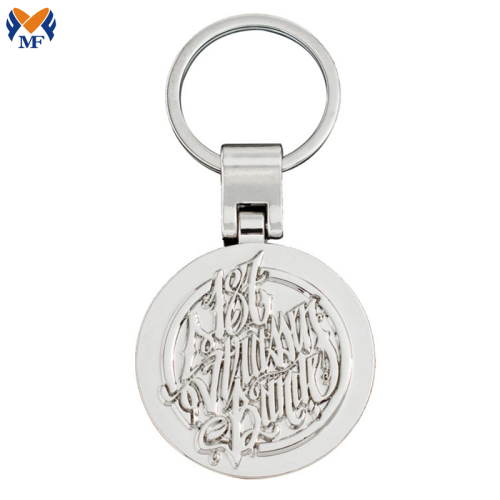 Promotional Gift Custom Metal Round Keychain