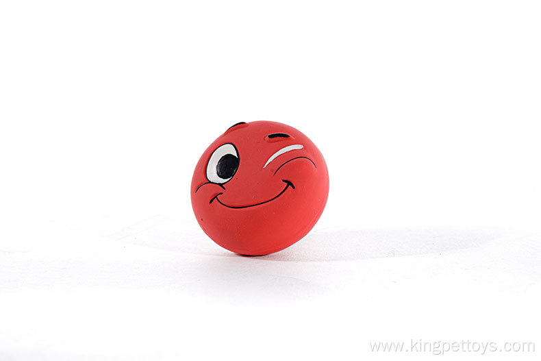 Interactive Fetch Dog Balls Toy with Funny Face