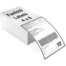 Fan-fold Three Proofs Quality 100mm*150mm 4*6 Inches Blank Shipping Label Direct Thermal Label for Express