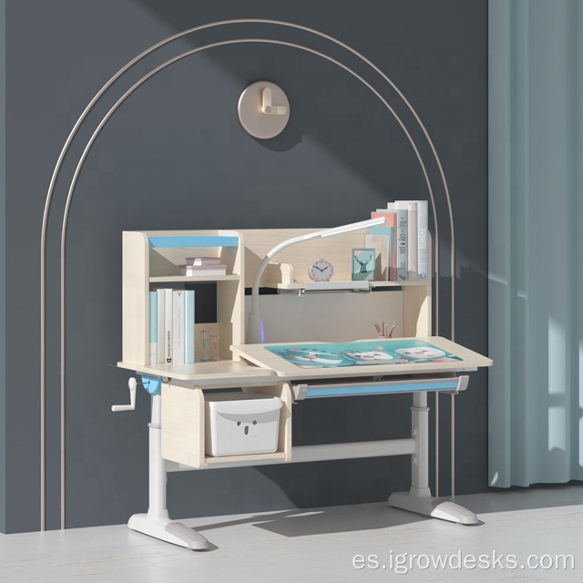 Silla de mesa de estudio azul niños