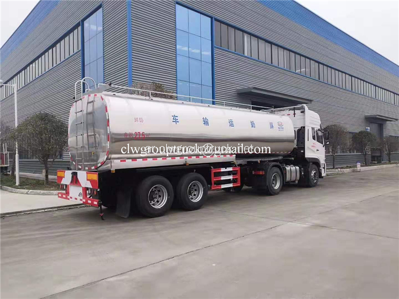 Milk Water 40CBM 45CBM Aluminium Alloy Tanker Semitrailer