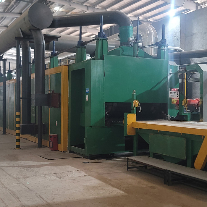 Forno de cura de lã de rocha com controle de frequência variável