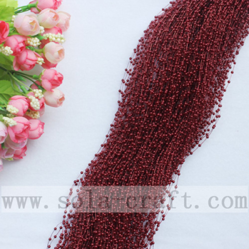 Colorful 3MM Imitation Pearl Garland for Decorative Flowers and Wreath