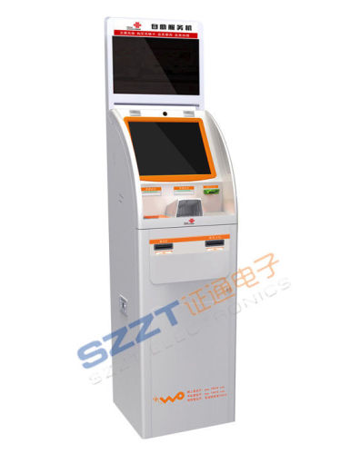 Zt2081 Multifunction Dual Screen Bill Payment &amp; Card Dispenser Lobby Kiosk With Dual Screen