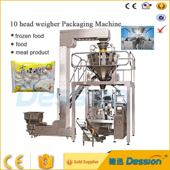 Automatic 10 head Multihead Weigher dumplings weighing and packing machine