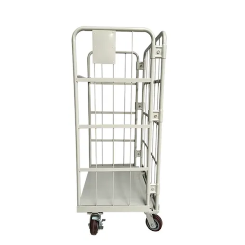 Galvanized Metal Logistic Roll Trolley