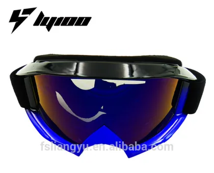 Stylish Black and Blue Mx Motocross Goggles