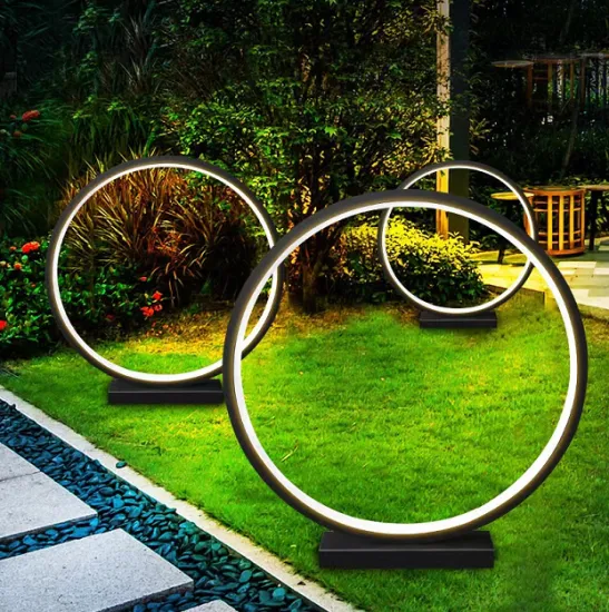 Waterproof LED Landscape Lighting: Circular Lamp Layout for Parks, Villas, and Gardens