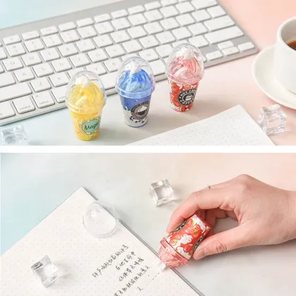 Eco-Friendly Ice Cream Shaped Correction Tape
