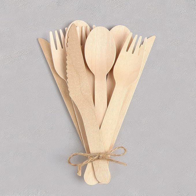 Disposable Bamboo Cutlery Set