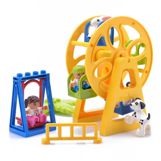 Big Size Diy Building Blocks Toys Compatible Brick trailer Car Big size Accessories Seesaw Parts for Children Kids Gift