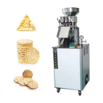 Automatic Puffed Brown Rice Chips Production Line and Korean Sliced Rice Cake Machine