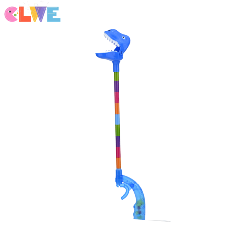 Μπλε δεινόσαυρο όραση λέξη εκμάθηση παιχνιδιών φούσκα ραβδί