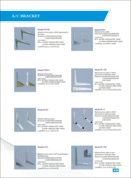Armor Plate or SGCC or Galvanized or Stainless Steel Air Coditioner Bracket